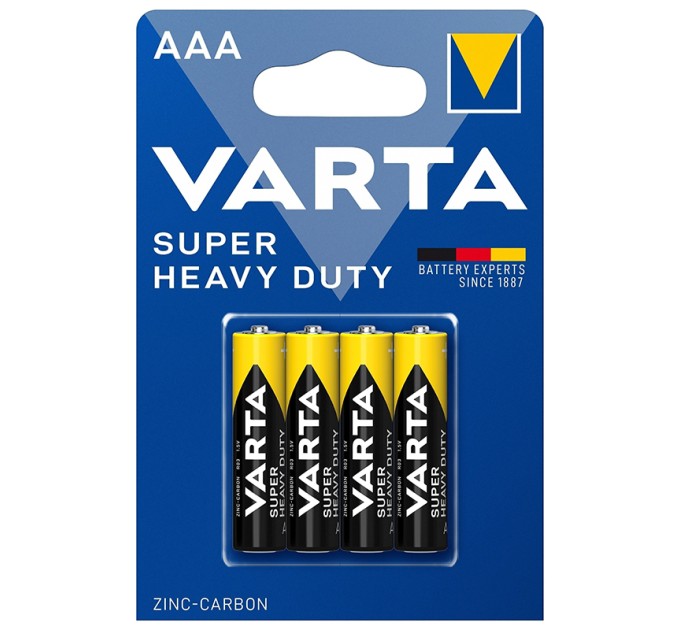 Батарейка AAA-R03 вугільно-цинкова, Superlife Varta (02003101414) (ціна за 1 шт)