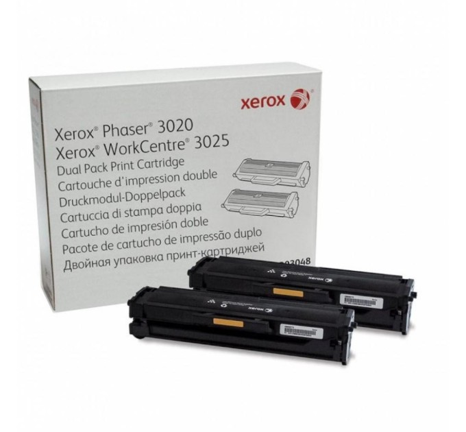Тонер-картридж PH3020/WC3025 Dual Pack Xerox (106R03048)