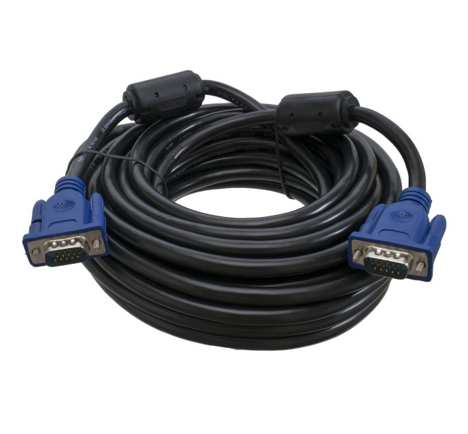 Кабель VGA-VGA 10 м, 2 феррити Patron (PN-VGA-VGA-10М)