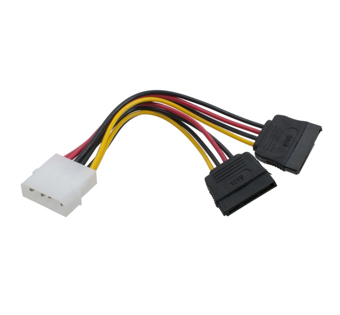 Кабель живлення Molex - 2*SATA 0,15 м Patron (PN-2SATA-POW)