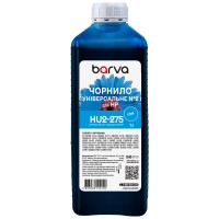 Чорнило для HP універсальне №2 1 л, водорозчинне, блакитне Barva (HU2-275)