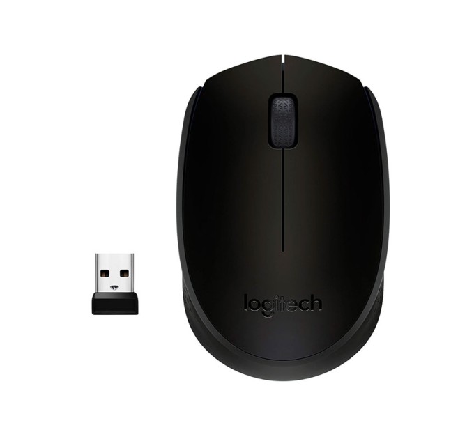 Миша бездротова M170, чорно-сіра Logitech (910-004642)