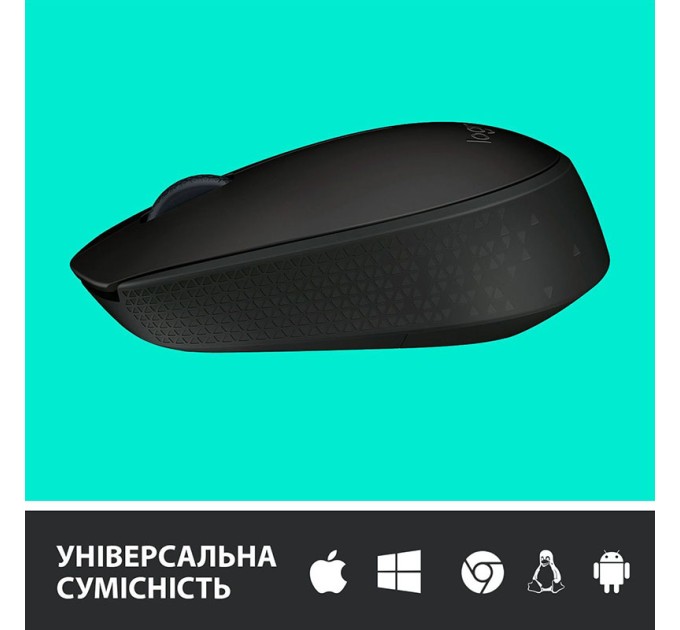 Миша бездротова M170, чорно-сіра Logitech (910-004642)
