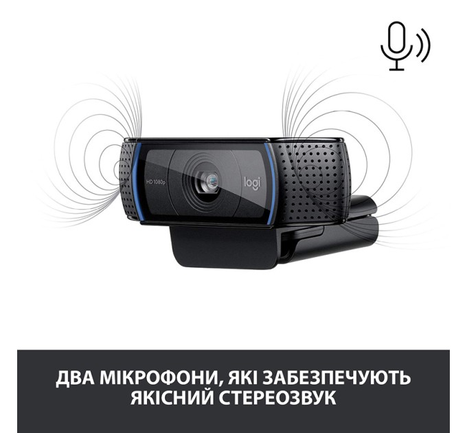 Веб-камера C920 Pro, чорна Logitech (960-001055)