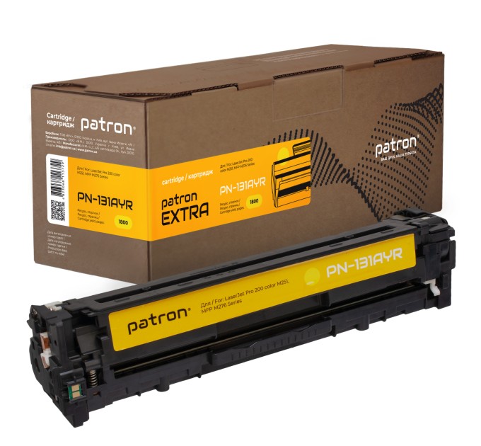 Картридж сумісний HP 131A (CF212A) жовтий Extra Patron (PN-131AYR)