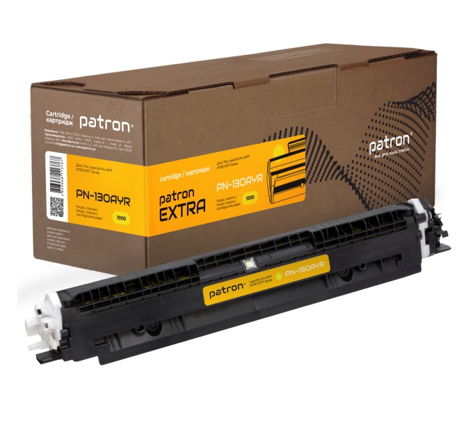 Тонер-картридж сумісний HP 130A (CF352A) жовтий Extra Patron (PN-130AYR)