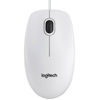 Миша USB B100 Optical, біла Logitech (910-003360)