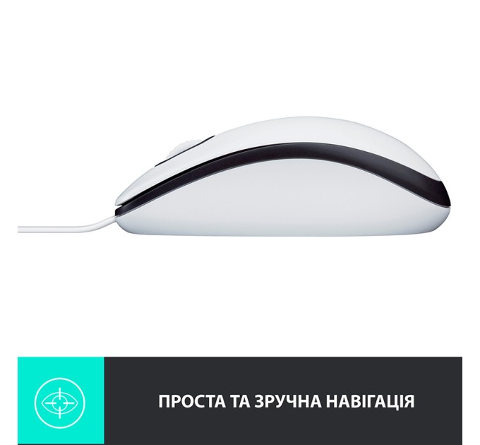 Миша USB M100, біла Logitech (910-001605/910-005004/910-006764)