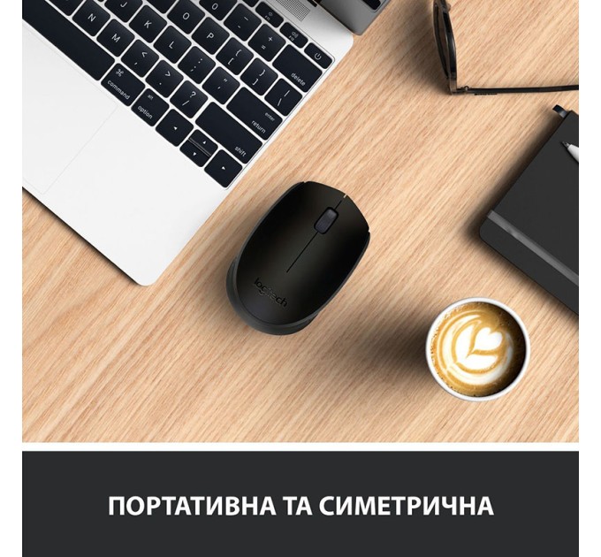 Миша бездротова M171, чорна Logitech (910-004424)