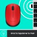 Миша бездротова M171, червона Logitech (910-004641)