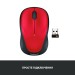 Миша бездротова M235, червона Logitech (910-002496)