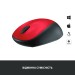 Миша бездротова M235, червона Logitech (910-002496)