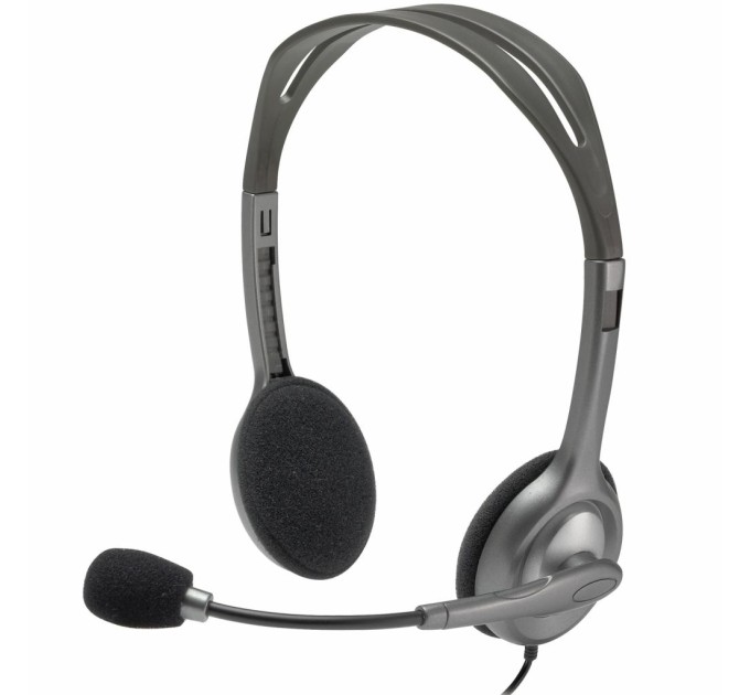 Гарнітура дротова H111 Stereo, чорна Logitech (981-000593)
