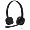 Гарнітура дротова H151 Stereo, чорна Logitech (981-000589)