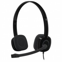 Гарнітура дротова H151 Stereo, чорна Logitech (981-000589)