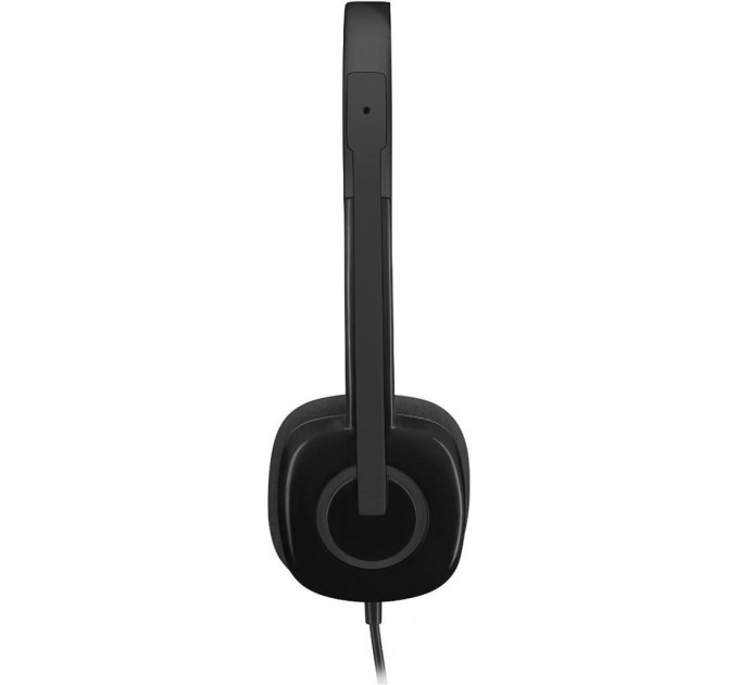 Гарнітура дротова H151 Stereo, чорна Logitech (981-000589)
