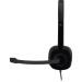 Гарнітура дротова H151 Stereo, чорна Logitech (981-000589)