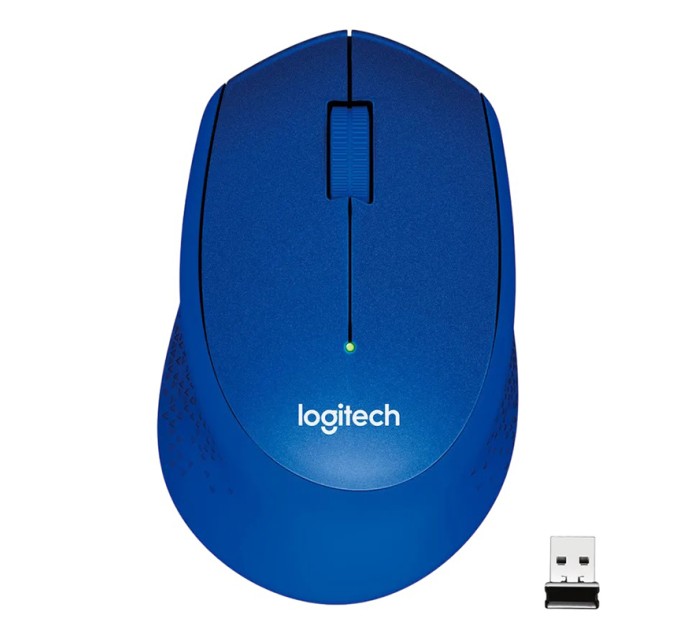 Миша бездротова M330 Silent Plus, синя Logitech (910-004910)