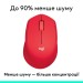Миша бездротова M330 Silent Plus, червона Logitech (910-004911)