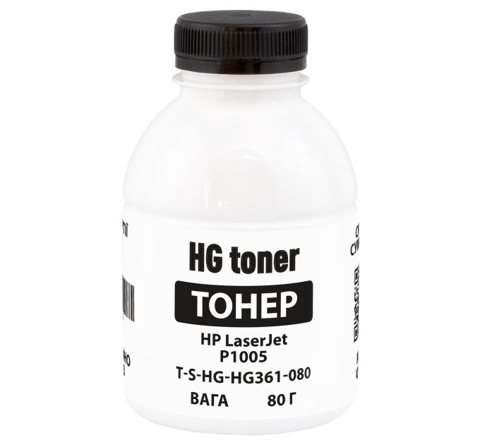 Тонер HP LaserJet P1005 флакон, 80 г HG toner (TSM-HG361-080)