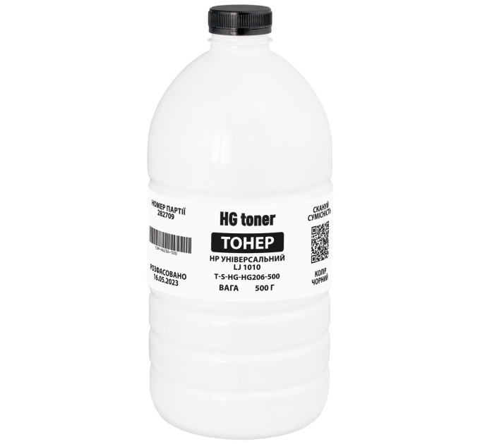 Тонер HP універсальний LJ 1010 флакон, 500 г HG toner (TSM-HG206-500)