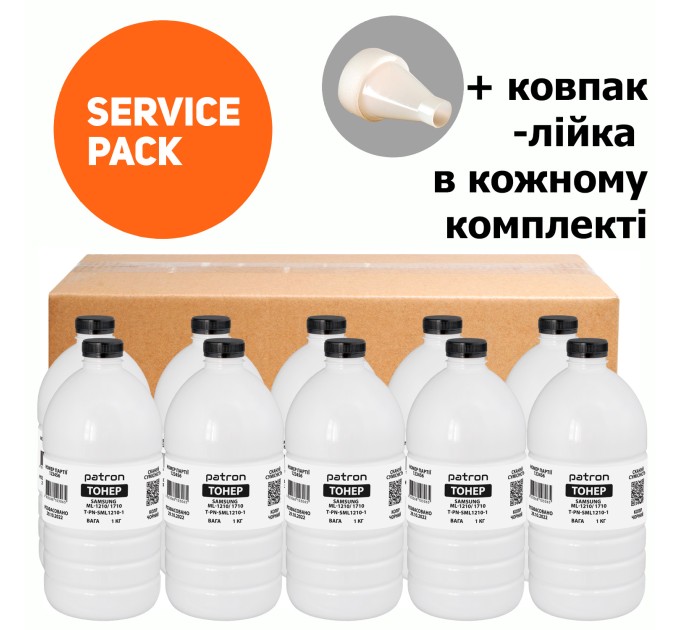Тонер Samsung ML-1210/ML-1710 Service Pack, флакон 10x1 кг Patron (PN-SML1210-10SP)