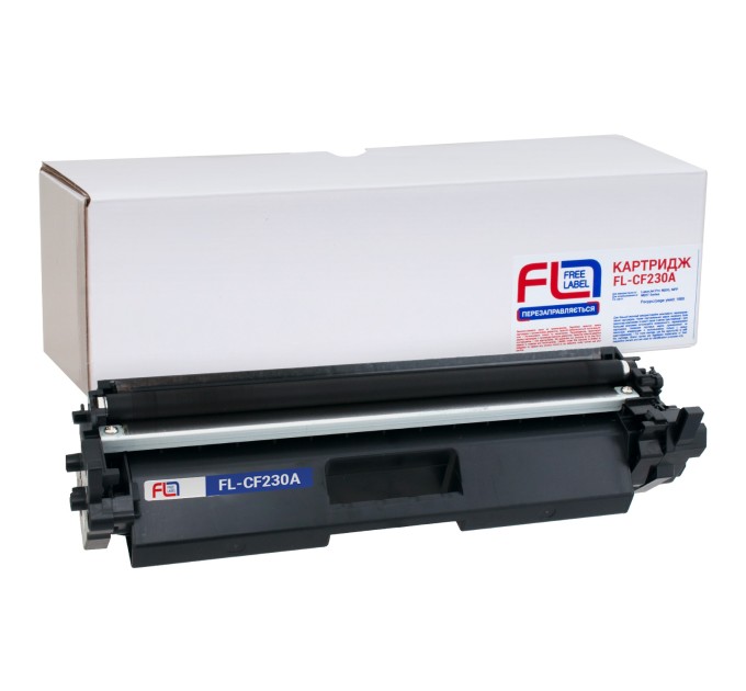 Тонер-картридж сумісний HP 30A (CF230A) Free Label (FL-CF230A)