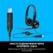 Гарнітура USB H390, чорна Logitech (981-000406)