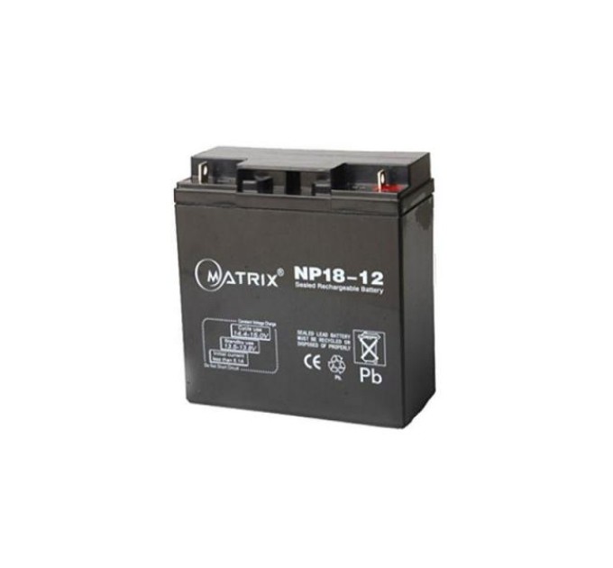 Акумулятор для ДБЖ 12В, 18 Aг Matrix (NP18-12)