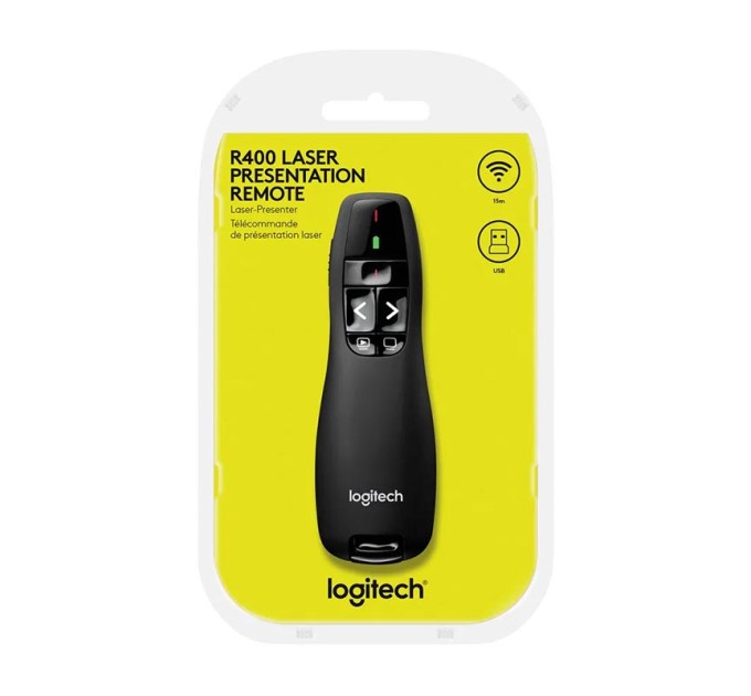 Презентер R400, чорний Logitech (910-001356)
