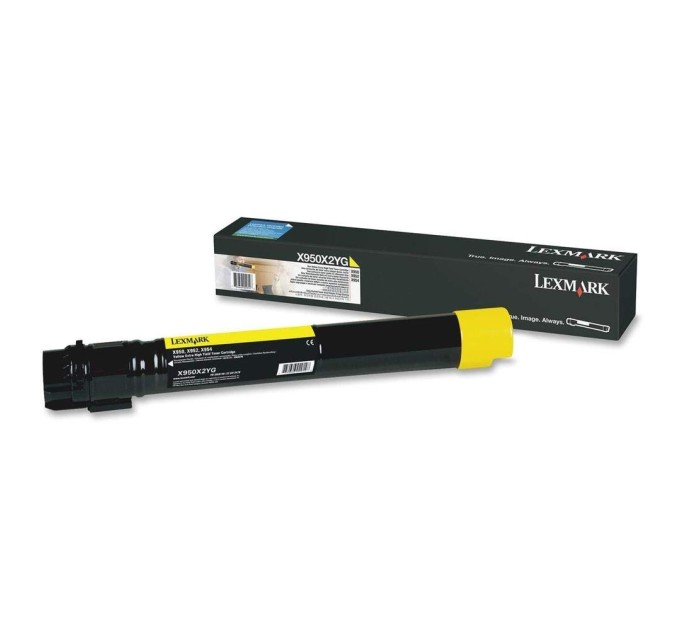 Тонер-картридж X95x жовтий Lexmark (X950X2YG)