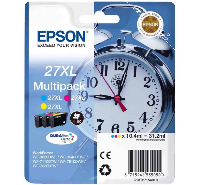 Картридж T271540 XL кольоровий Epson (C13T27154020/C13T27154022)