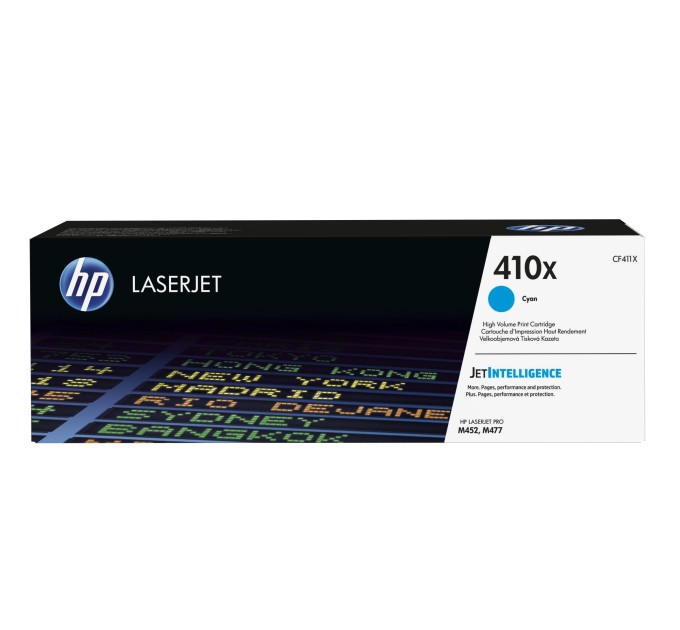 Картридж 410X блакитний HP (CF411X)