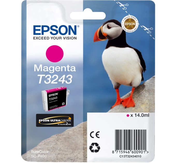 Картридж SC-P400 пурпуровий Epson (C13T32434010)