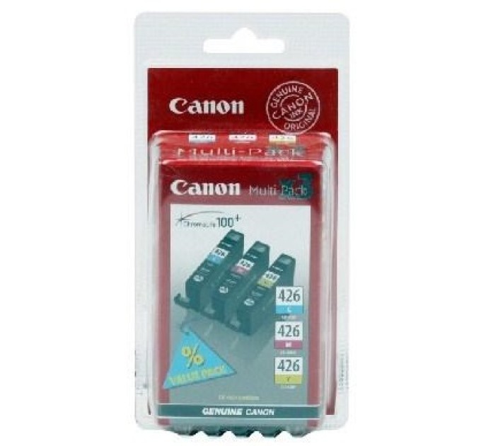 Комплект картриджів CLI-426 блакитний, пурпуровий, жовтий Canon (4557B006)