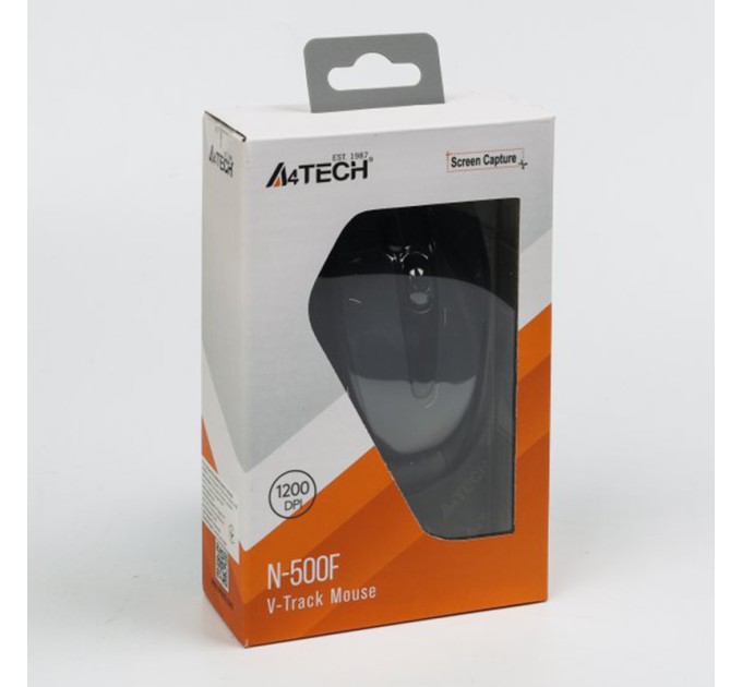 Миша USB N-500F-1 сіра A4Tech (N-500F-1 (Glossy Grey))