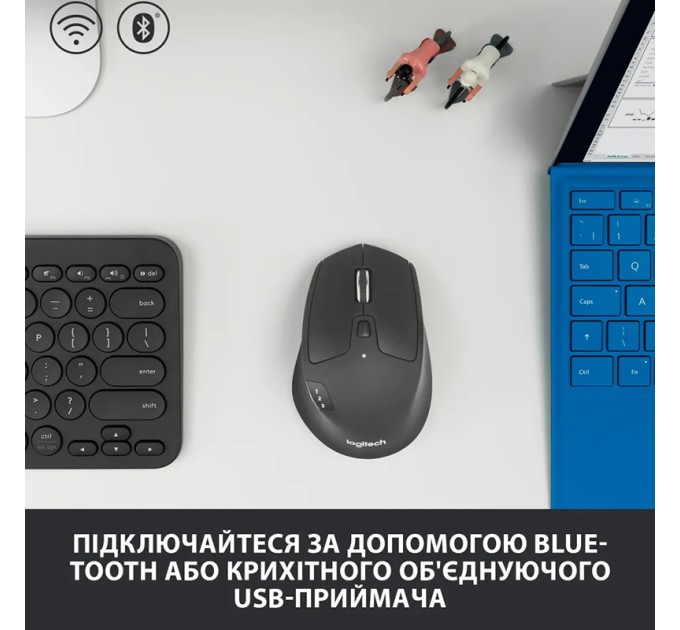 Миша бездротова M720 Triathlon, чорна Logitech (910-004791)