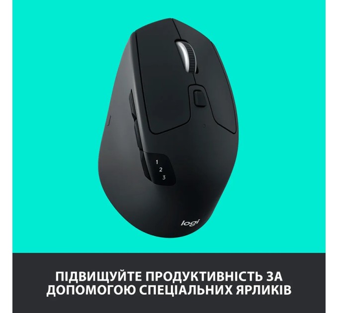 Миша бездротова M720 Triathlon, чорна Logitech (910-004791)