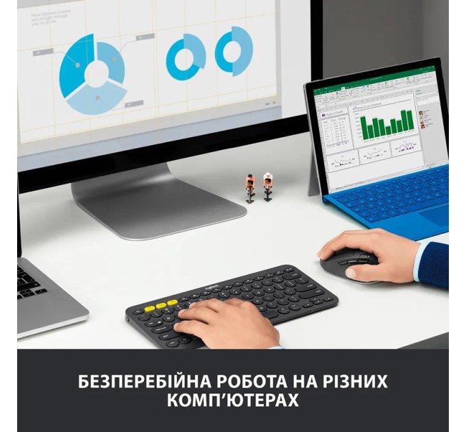 Миша бездротова M720 Triathlon, чорна Logitech (910-004791)