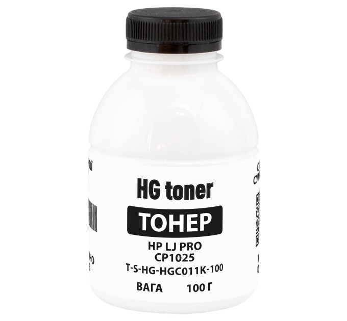 Тонер HP LJ Pro CP1025 флакон, 100 г, чорний HG toner (TSM-HGC011K-100)