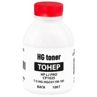 Тонер HP LJ Pro CP1025 флакон, 100 г, пурпуровий HG toner (TSM-HGC011M-100)
