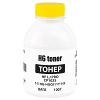 Тонер HP LJ Pro CP1025 флакон, 100 г, жовтий HG toner (TSM-HGC011Y-100)