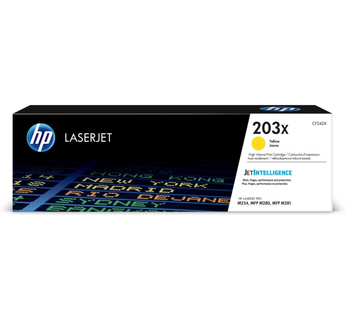 Картридж 203X жовтий HP (CF542X)