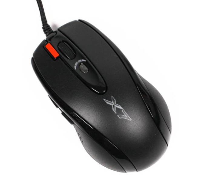 Миша USB ігрова Oscar чорна A4Tech (X-718BK USB (Black)