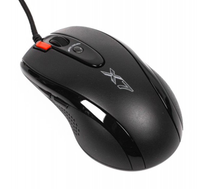 Миша USB ігрова Oscar чорна A4Tech (X-718BK USB (Black)