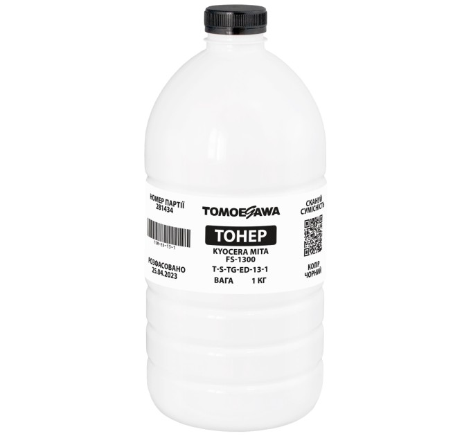 Тонер Kyocera Mita FS-1300 флакон, 1 кг Tomoegawa (TSM-ED-13-1)