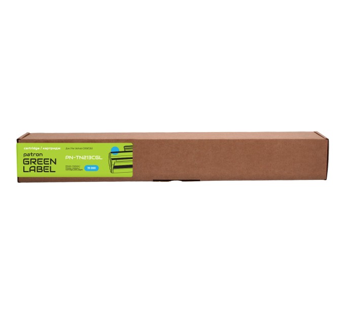 Тонер-картридж сумісний Konica Minolta TN213C блакитний Green Label Patron (PN-TN213CGL)
