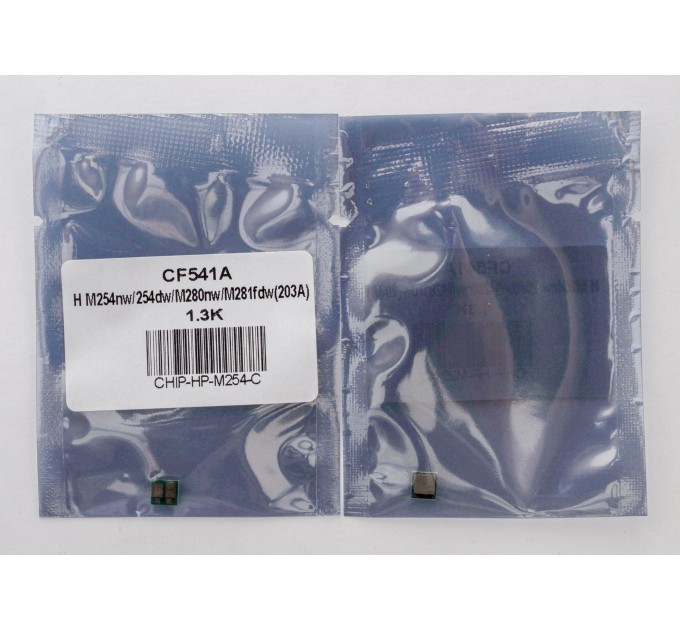 Чип HP LJ M254, CF541A 1,3K, блакитний Everprint (CHIP-HP-M254-C)