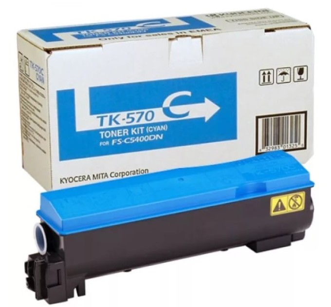 Тонер-картридж TK-570C блакитний Kyocera Mita (1T02HGCEU0)