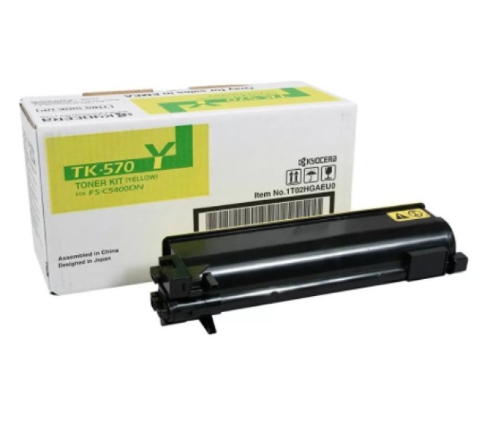 Тонер-картридж TK-570Y жовтий Kyocera Mita (1T02HGAEU0)